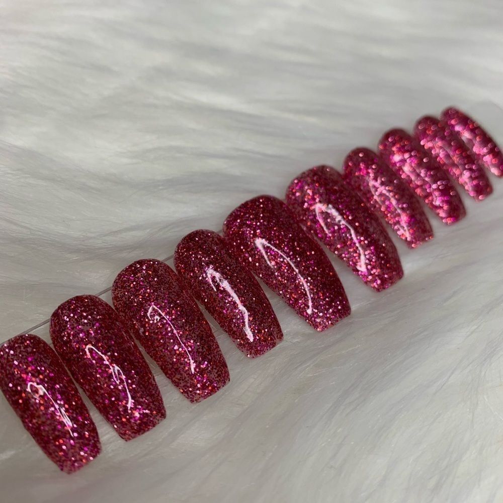 Very Berry Custom Press On Nails | High Quality Nails | Handmade - Picture 2 of 12